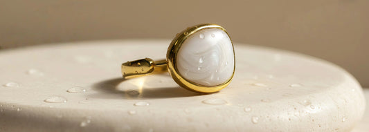 Aura White Ring
