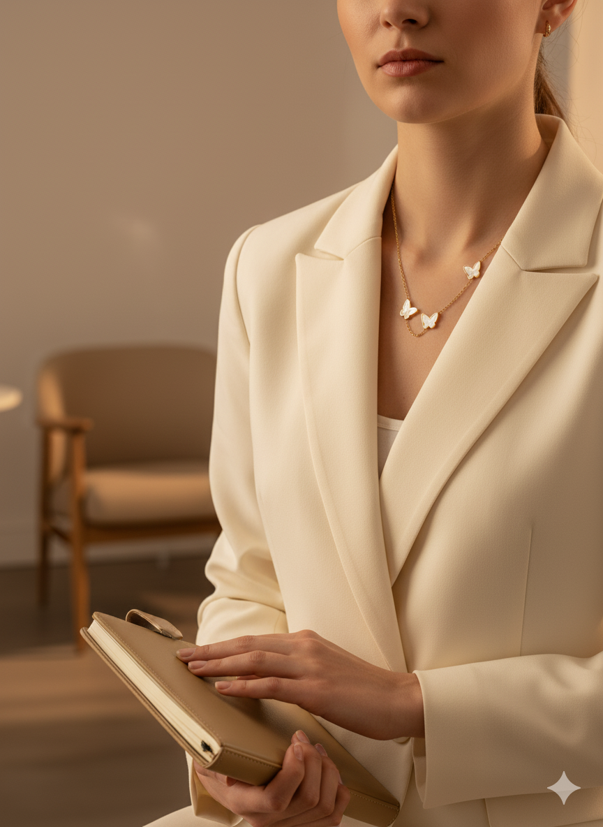 The White Butterfly necklace