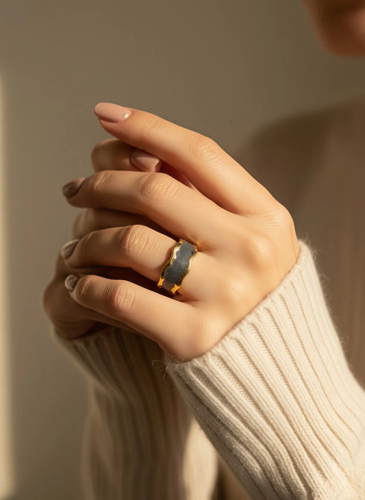 Midnight Wave Ring