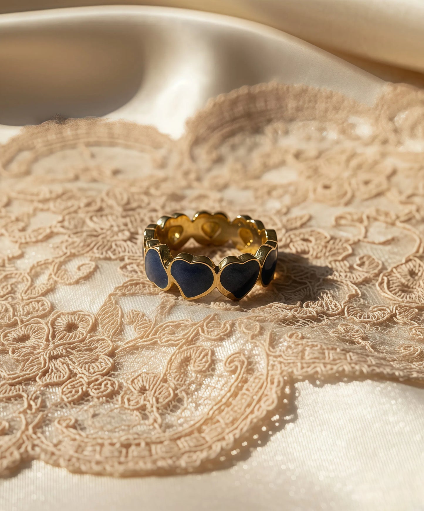 Crown of Hearts Ring