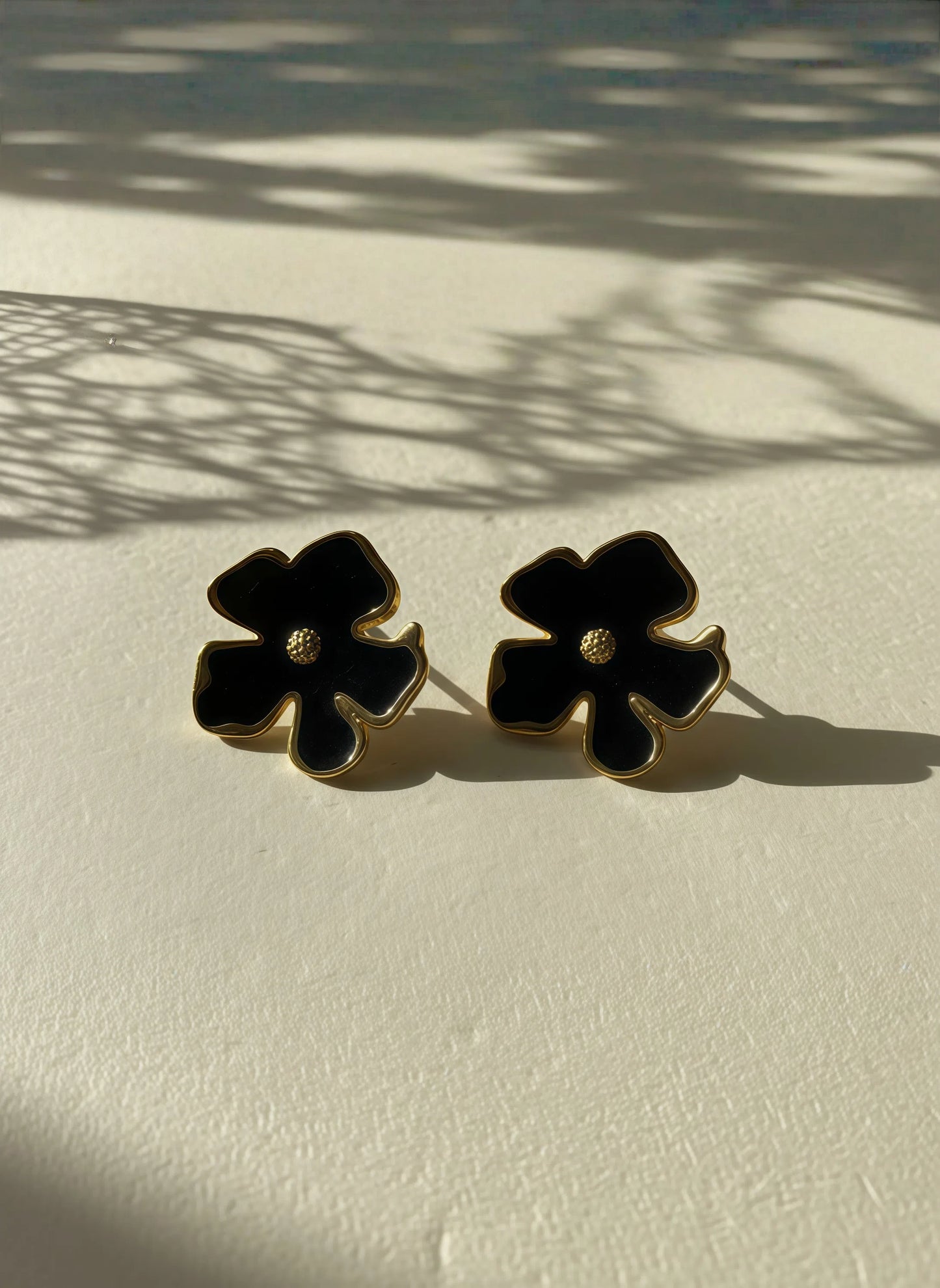 Midnight Flower Earring