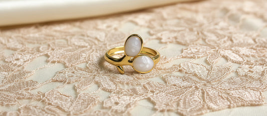 Twin Pearl Ring