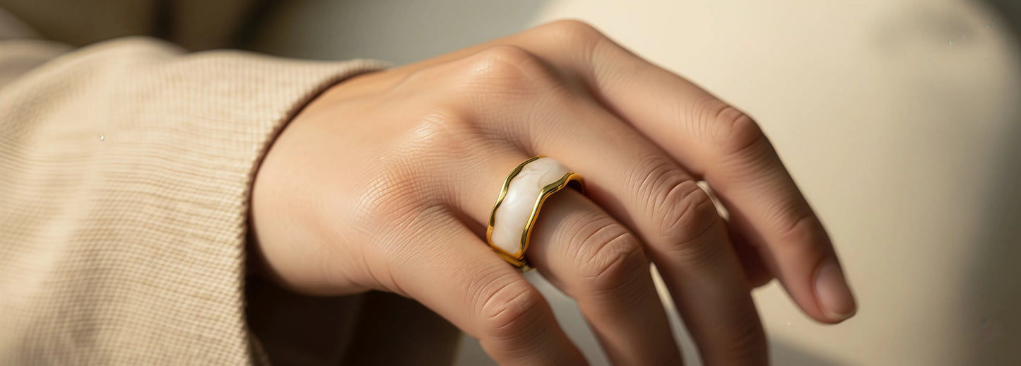 Pearl Wave Ring