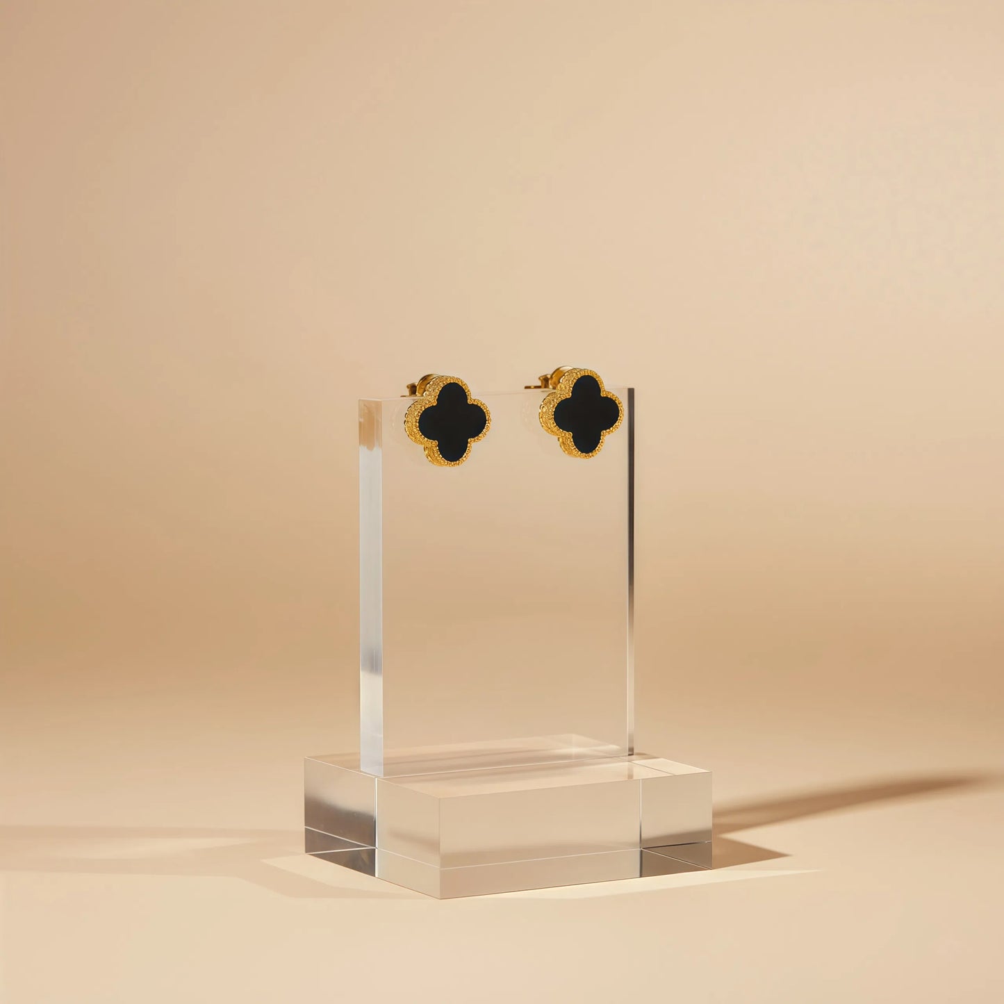 Midnight Flower Earring