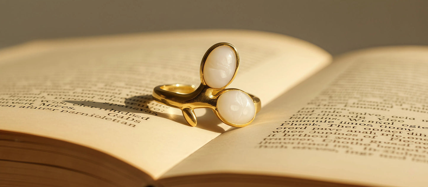 Twin Pearl Ring