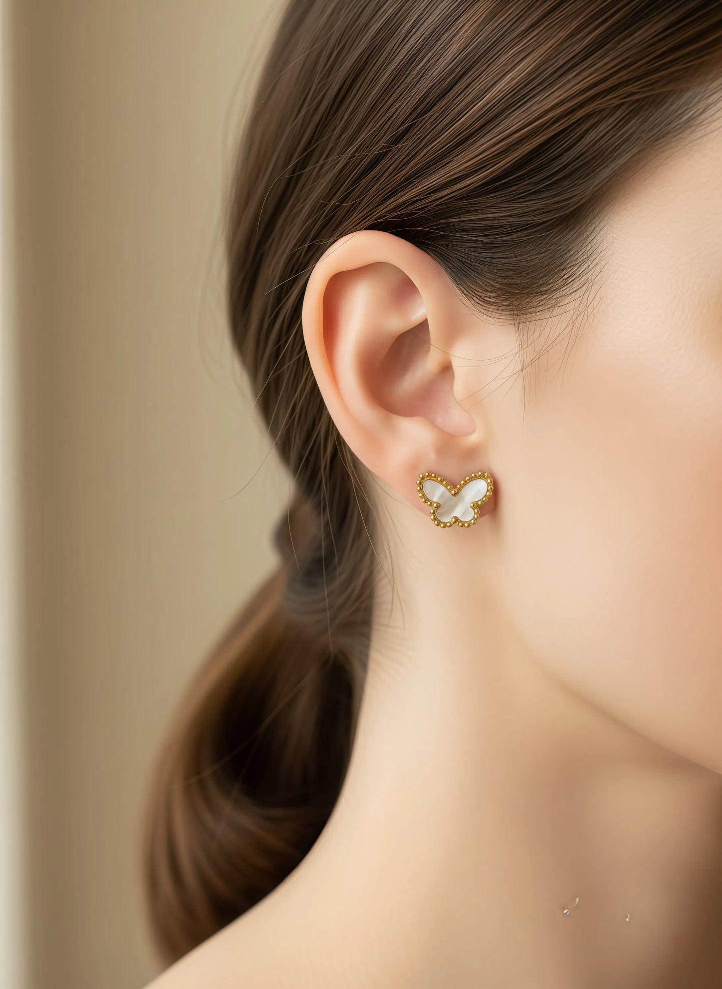 Pearl Butterfly Earring