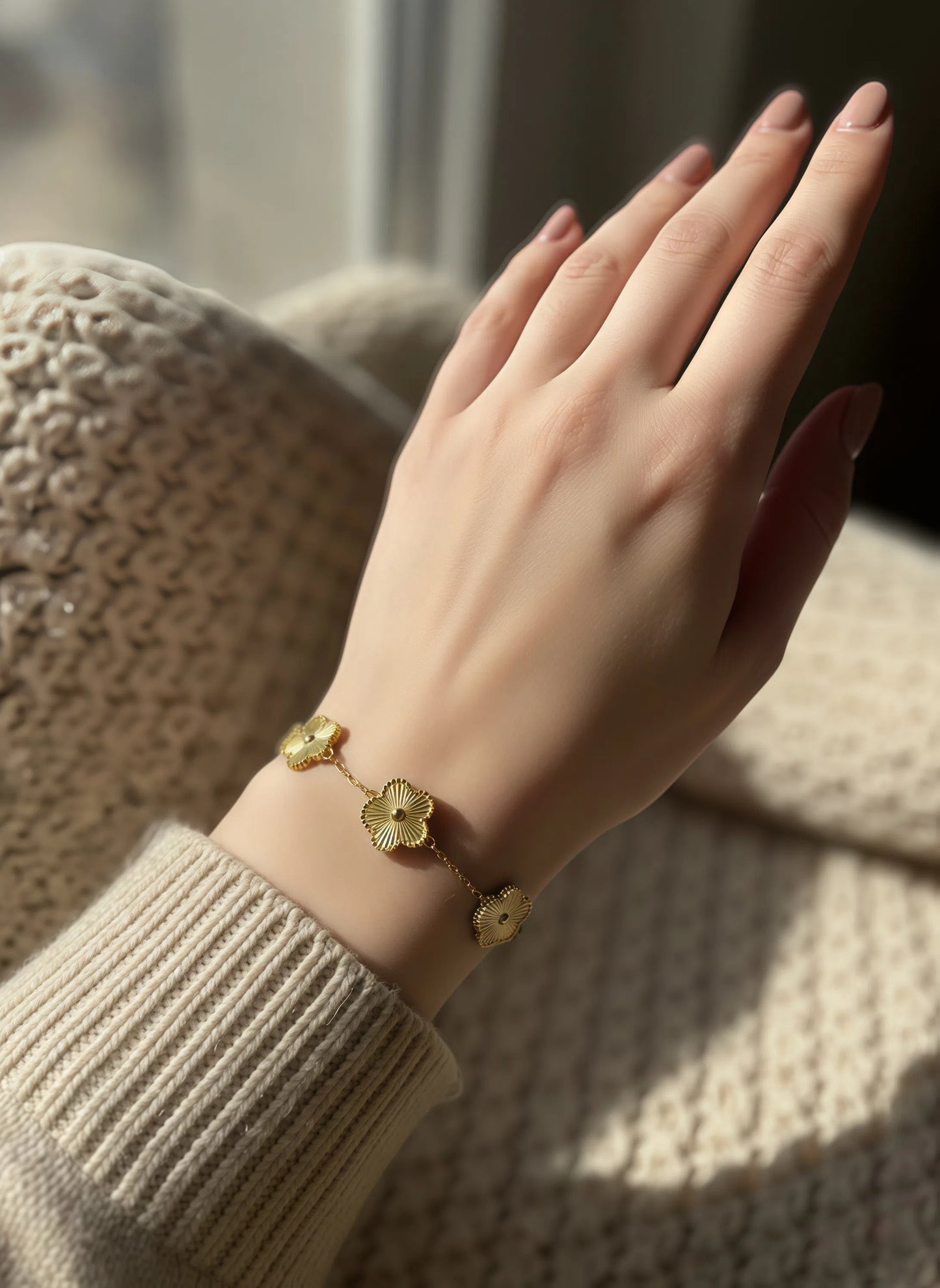 The Golden Flowers Bracelet