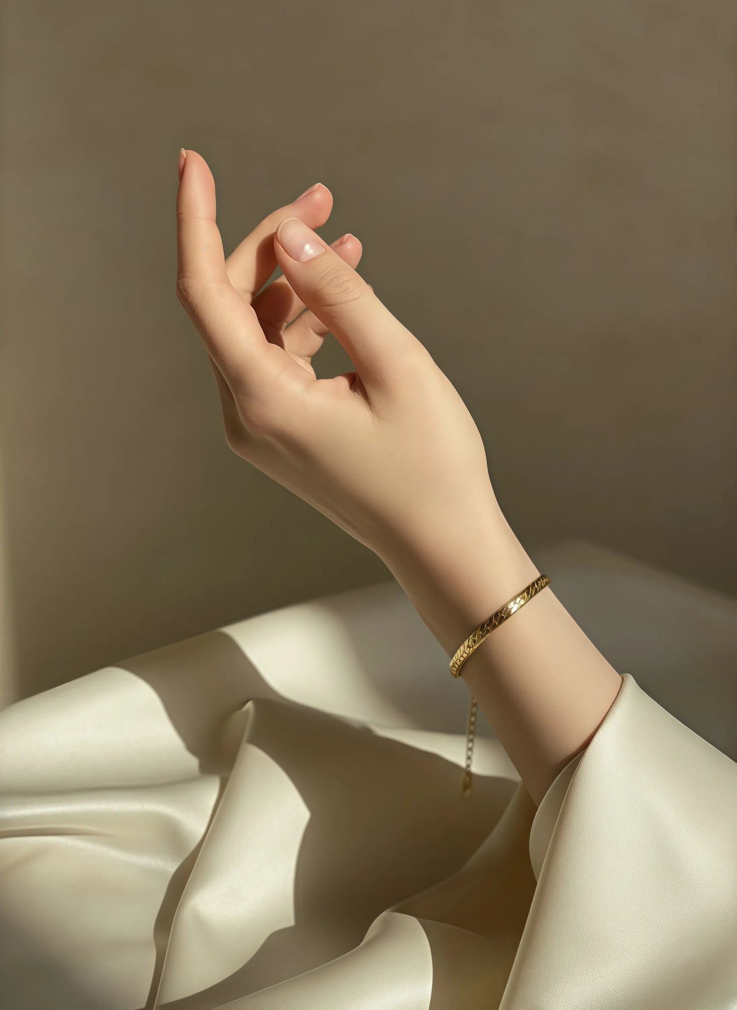 Gold Ribbon Bracelet