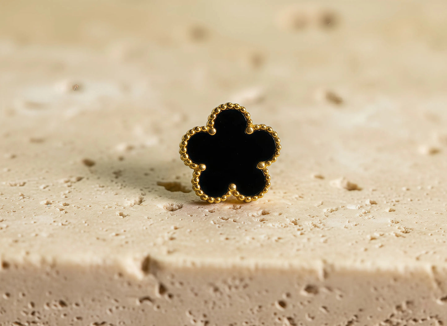 Midnight Flower Earring