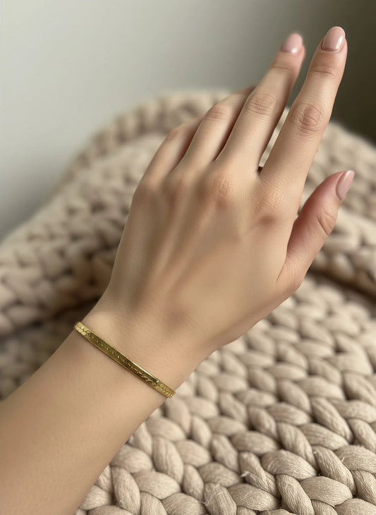 Gold Ribbon Bracelet