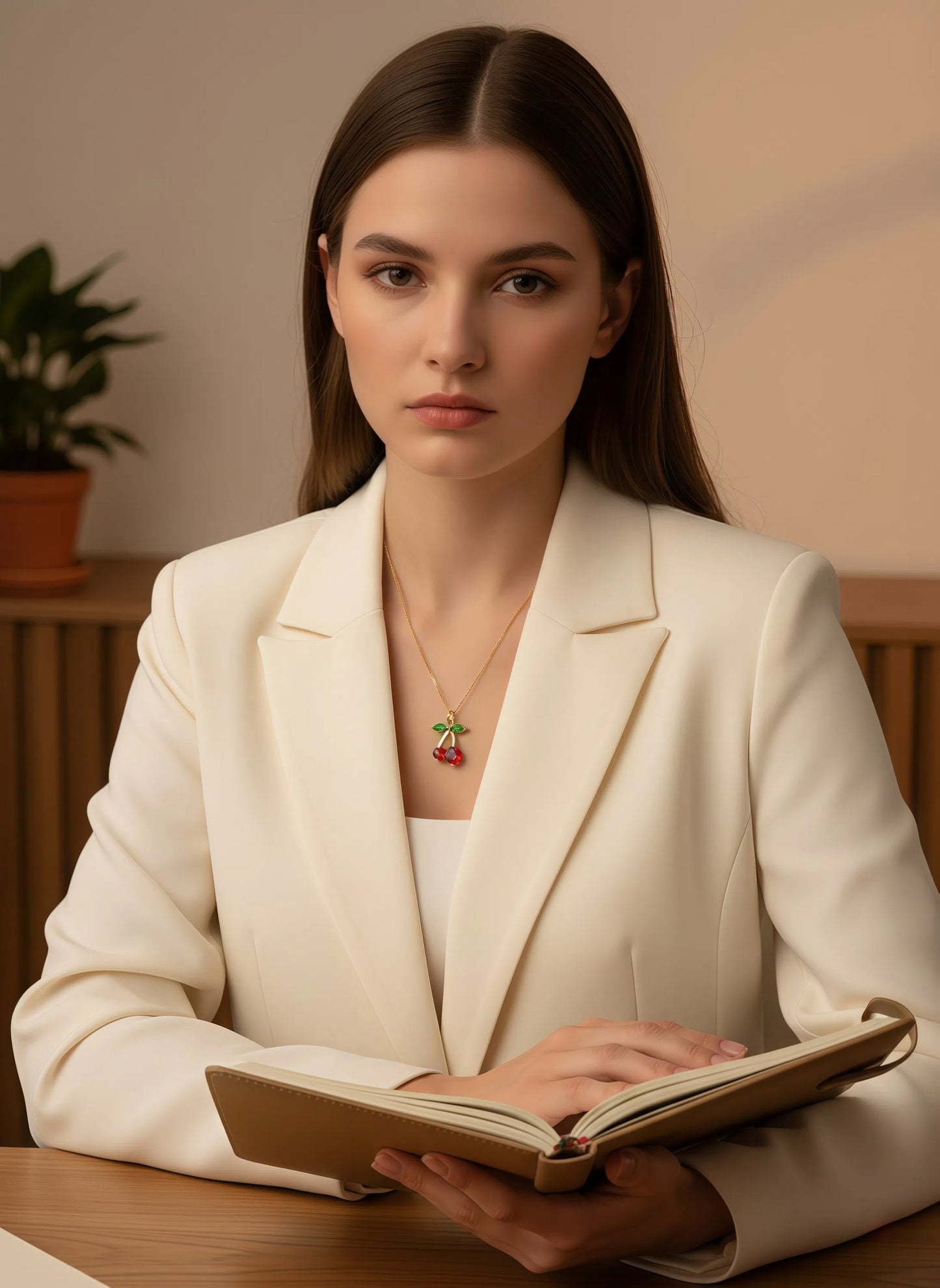 Cherry Sparkle Necklace