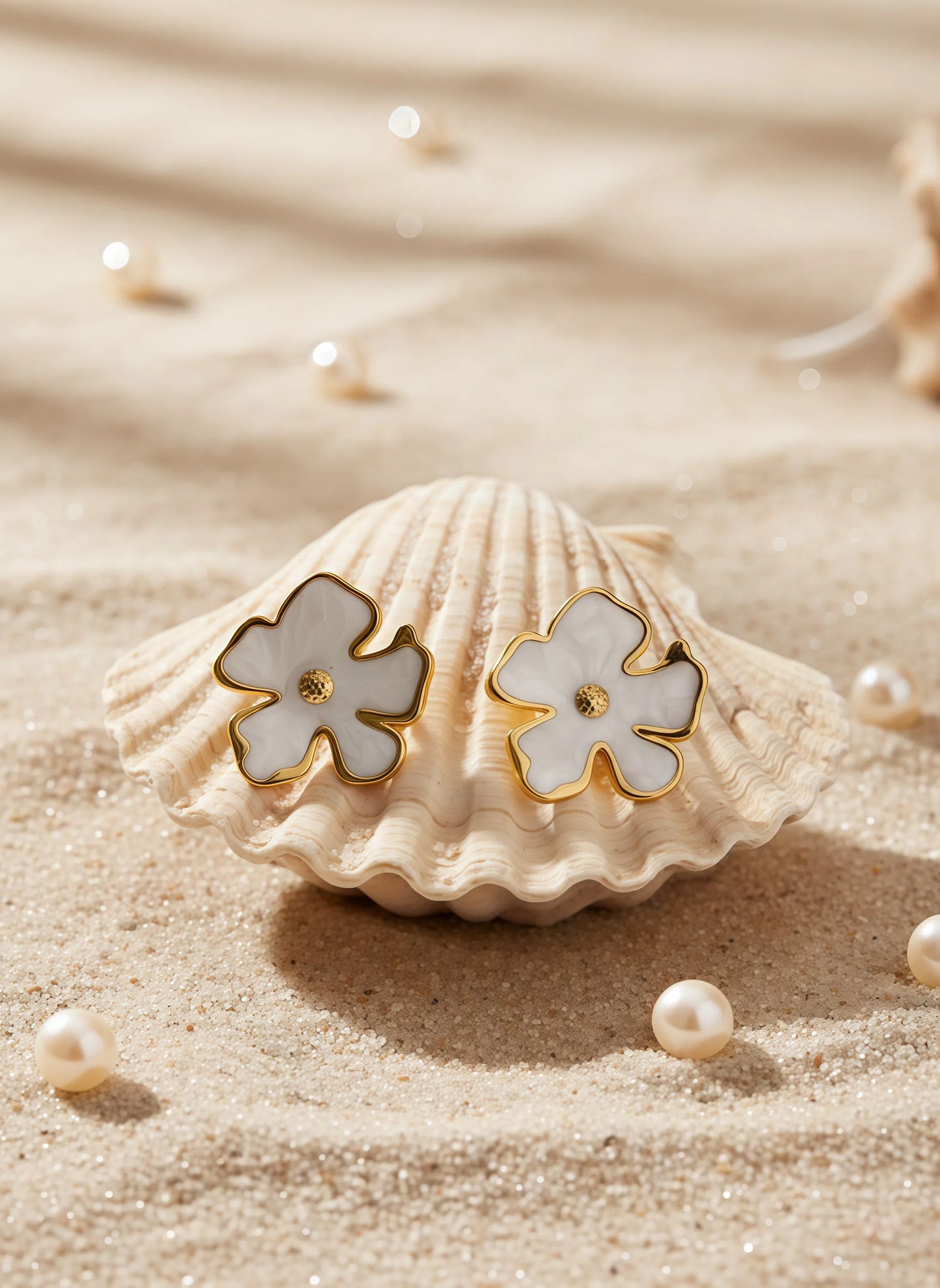 Pearl Flower Earring