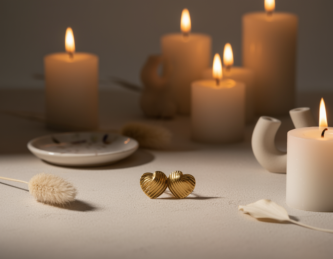 Heart Ripples Earring