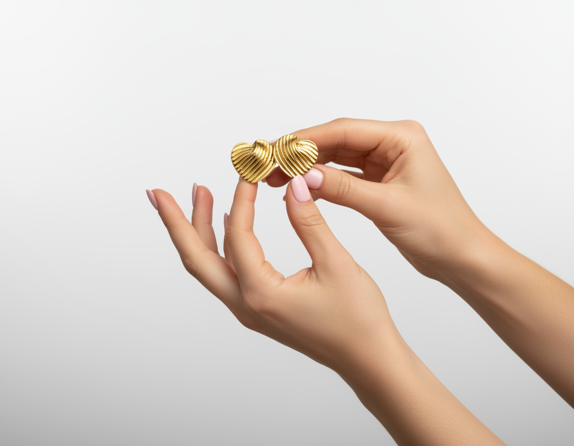 Heart Ripples Earring