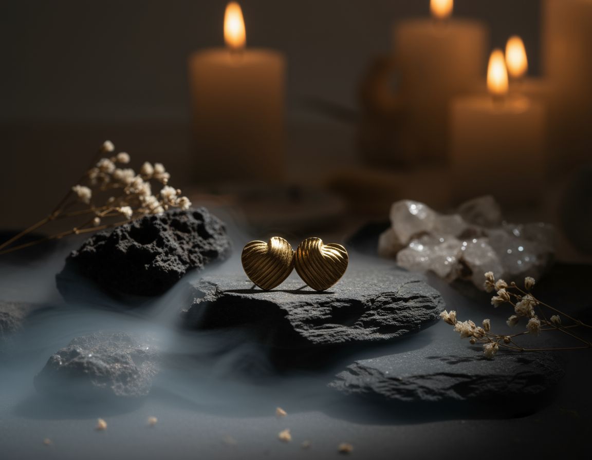 Heart Ripples Earring